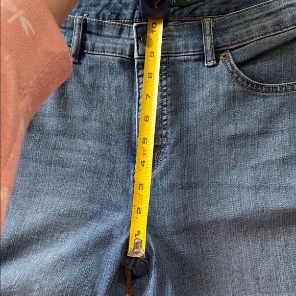 Lauren Ralph Lauren Premier Straight High Waisted Ocean Blue Wash Jeans sz 10 - Picture 8 of 9